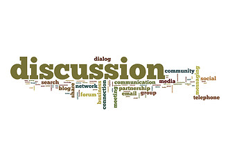 Image showing Discussion word cloud