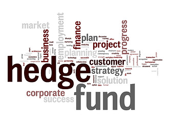 Image showing Hedge fund word cloud