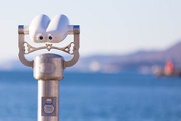 Image showing Telescope on a shore.