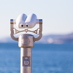 Image showing Telescope on a shore.