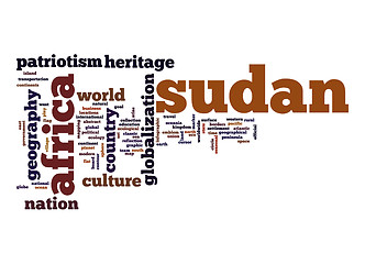 Image showing Sudan word cloud