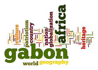 Image showing Gabon word cloud