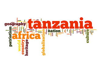 Image showing Tanzania word cloud