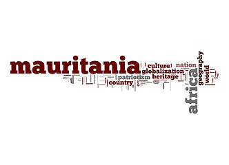 Image showing Mauritania word cloud