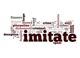 Image showing Imitate word cloud