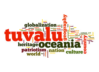 Image showing Tuvalu word cloud