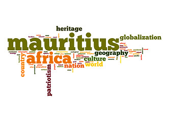 Image showing Mauritius word cloud
