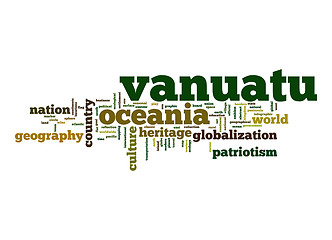 Image showing Vanuatu word cloud