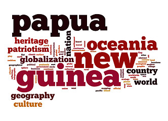 Image showing Papua New Guinea word cloud