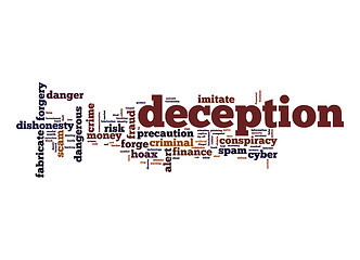 Image showing Deception word cloud