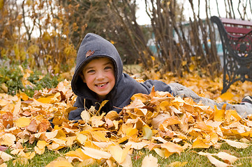 Image showing Autumn Boy