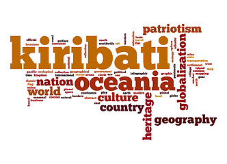 Image showing Kiribati word cloud