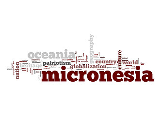 Image showing Micronesia word cloud