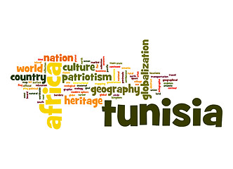 Image showing Tunisia word cloud