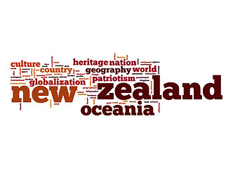 Image showing New Zealand word cloud