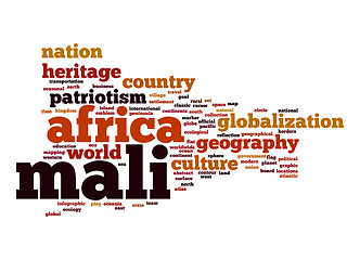 Image showing Mali word cloud