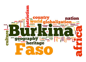 Image showing Burkina Faso word cloud