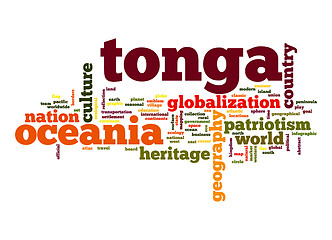 Image showing Tonga word cloud