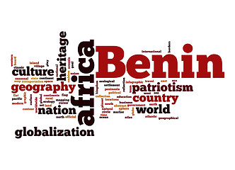 Image showing Benin word cloud