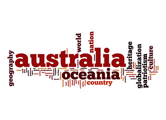 Image showing Australia word cloud