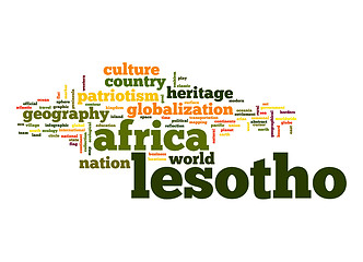 Image showing Lesotho word cloud