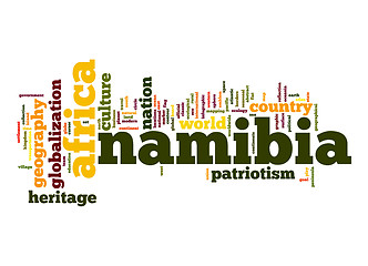 Image showing Namibia word cloud