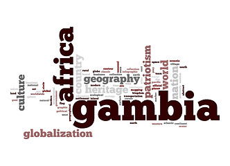 Image showing Gambia word cloud