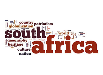 Image showing South Africa word cloud