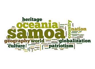 Image showing Samoa word cloud