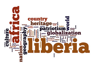 Image showing Liberia word cloud