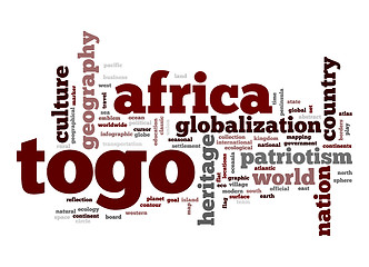 Image showing Togo word cloud