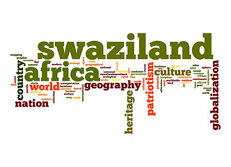 Image showing Swaziland word cloud