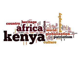 Image showing Kenya word cloud