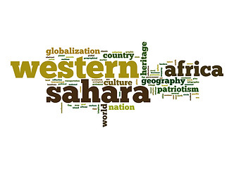 Image showing Western Sahara word cloud