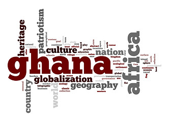 Image showing Ghana word cloud