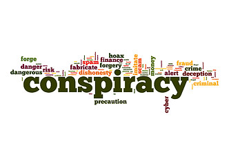 Image showing Conspiracy word cloud