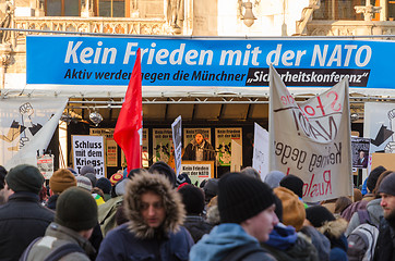 Image showing European anti-NATO protest meeting