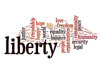 Image showing Liberty word cloud