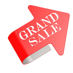 Image showing Grand sale twist label