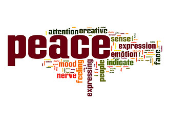 Image showing Peace word cloud