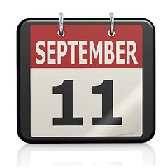 Image showing September 11, Patriot Day calendar