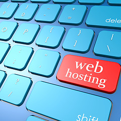 Image showing Web hosting keyboard