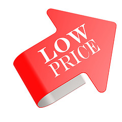 Image showing Low price twist label