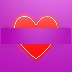 Image showing Red love shape