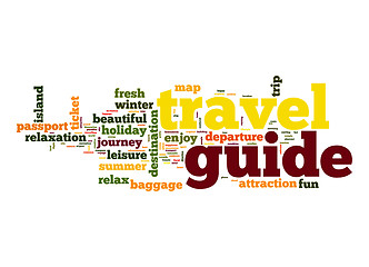 Image showing Travel guide word cloud