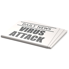 Image showing Newspaper virus attack