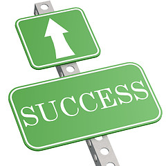 Image showing Green sign success