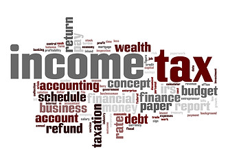 Image showing Income tax word cloud