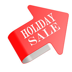 Image showing Holiday sale twist label