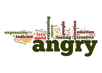 Image showing Angry word cloud